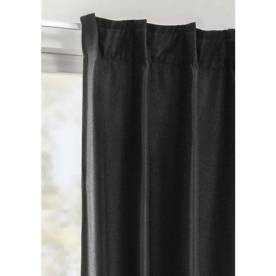 Leen Bakker Gordijn Luca XL - zwart - 280x280 cm (1 stuk)