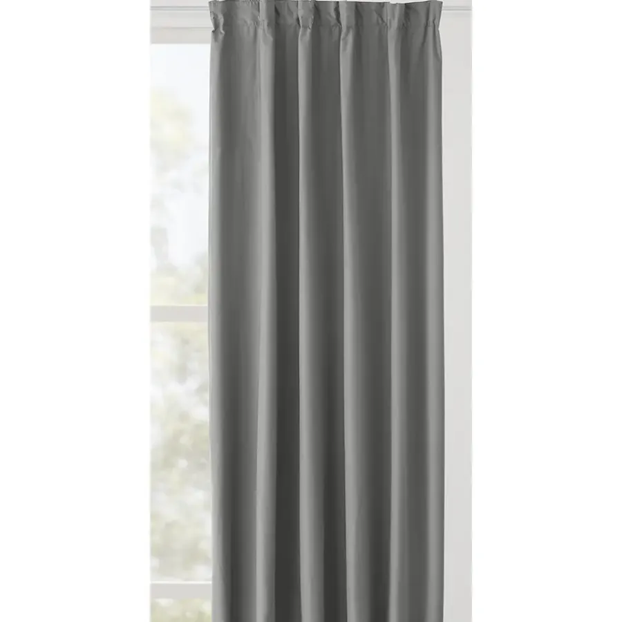 Gordijnen|Kant &Amp; Klaar Gordijnen-Leen Bakker Gordijn Sam - grijs - 100% verduisterend - 140x280 cm (1 stuk)