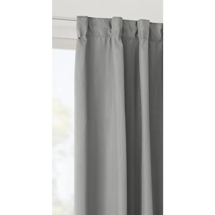 Gordijnen|Kant &Amp; Klaar Gordijnen-Leen Bakker Gordijn Sam - grijs - 100% verduisterend - 140x280 cm (1 stuk)