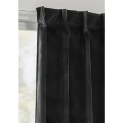 Leen Bakker Gordijn Yara - zwart - 140x280 cm (1 stuk)