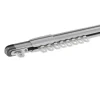 Merkloos Gordijnrail - uitschuifbaar - van 145 tot 270 cm - aluminium - gebroken wit