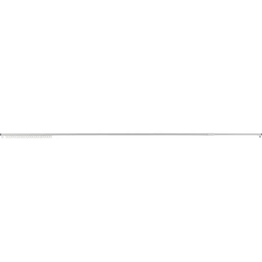 Merkloos Gordijnrail - uitschuifbaar - van 145 tot 270 cm - aluminium - gebroken wit