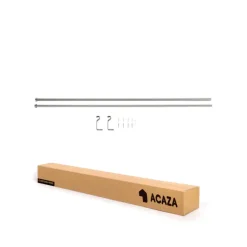ACAZA Gordijnroede - Uitschuifbaar - Stang van 125-240 cm - Zilver
