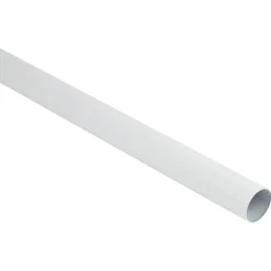 Gordijnroedes-Leen Bakker Gordijnroede 240cm - wit metaal - Ø28mm (2016369)