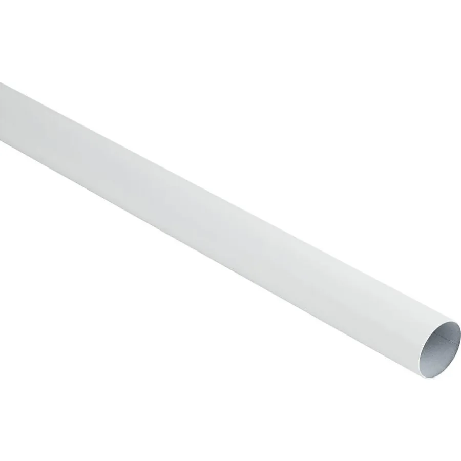 Gordijnroedes-Leen Bakker Gordijnroede 240cm - wit metaal - Ø28mm (2016369)