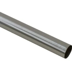 Gordijnroedes-Leen Bakker Gordijnroede 120cm grijs rvs - Ø28mm (1209047)