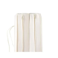 Beliani GRANARI - Ligstoel - Lichthout/Off-white - Acaciahout