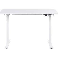 Zit-Sta-Bureaus-Beliani GRIFTON - Verstelbaar bureau - Wit - 120 cm - Staal