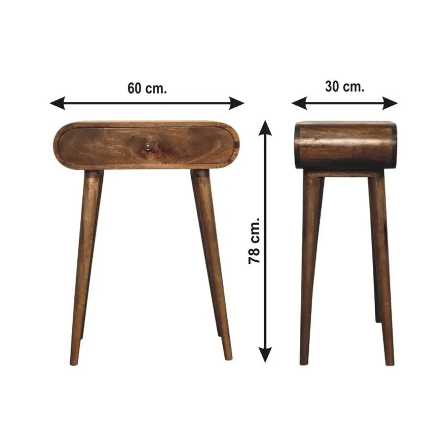 Sidetables-Artisan Furniture Grijze London Sidetable, Hal of Entrée
