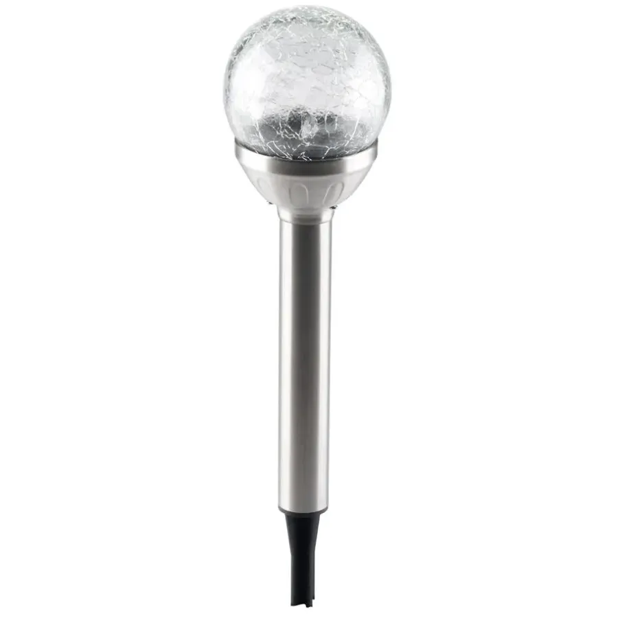 Grundig Prikspot - solar - RVS - tuinverlichting - 25 cm