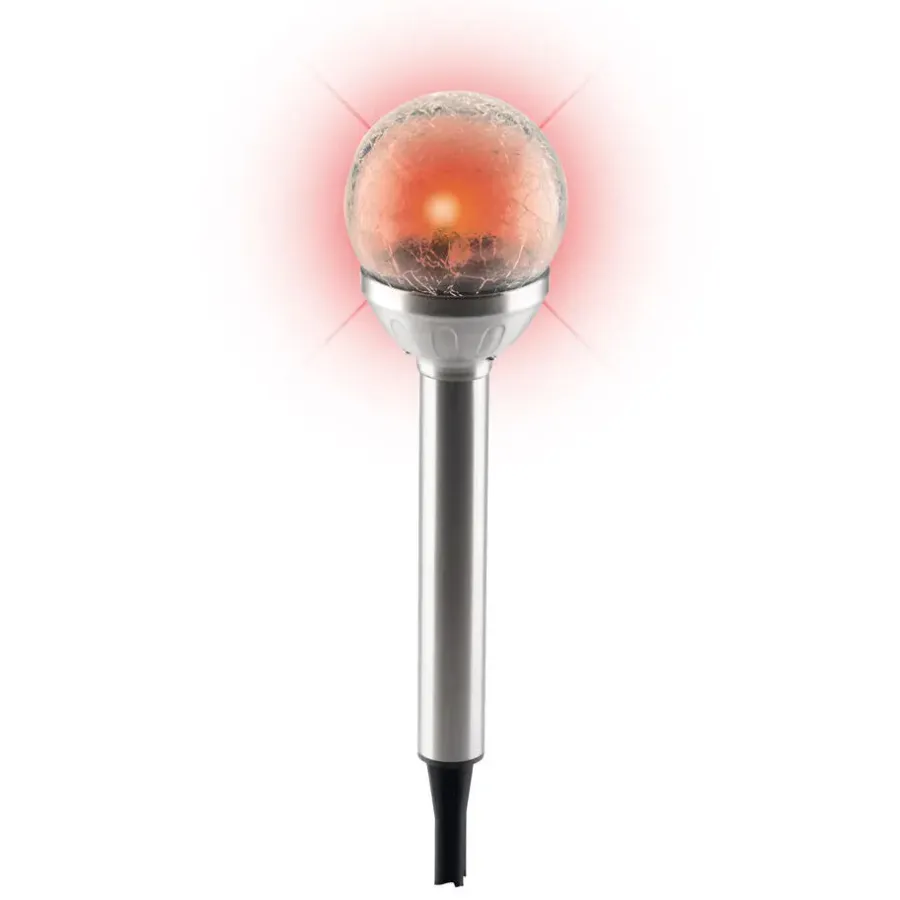 Grundig Prikspot - solar - RVS - tuinverlichting - 25 cm