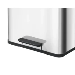 Hailo Öko Duo Plus L Prullenbak - 17+9L - RVS