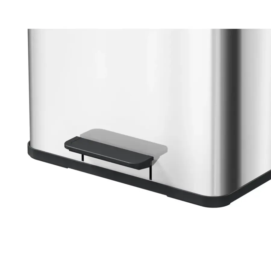 Hailo Öko Duo Plus L Prullenbak - 17+9L - RVS