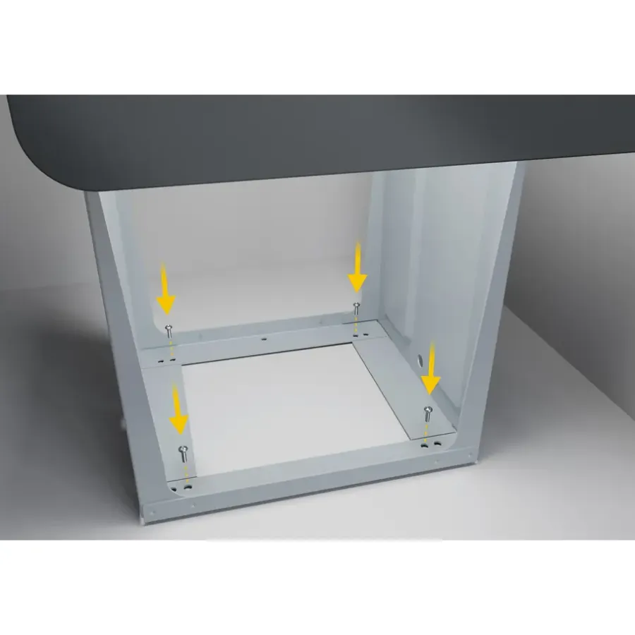 Prullenbakken-Hailo Tandem Inbouwprullenbak - 2x14L - zwart