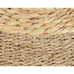 Beliani HAIPHONG - Poef - Lichtbeige - Waterhyacint