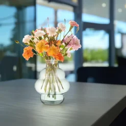 Vazen-Hakbijl Glass Bloemenvaas Denise - transparant - glas - D25