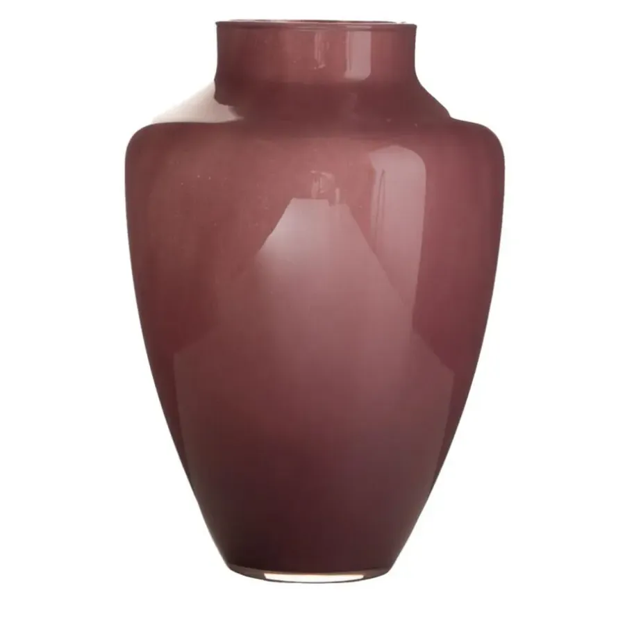 Hakbijl Glass Bloemenvaas Olaf - paars - glas - D24 x H37 cm