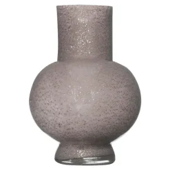Vazen-Hakbijl Glass Bloemenvaas Deborah - grijs - glas - D20 x H 26 cm
