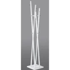 Kapstokken-Haku Staande kapstok - 35 x 35 x 192 cm - Wit