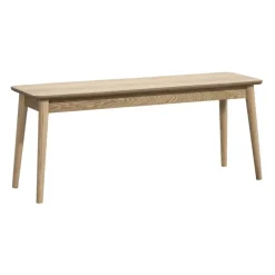 Bankjes-Leen Bakker Halbankje Fenna - naturel - 110x32x45 cm