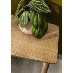 Bankjes-Leen Bakker Halbankje Fenna - naturel - 110x32x45 cm