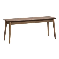 Leen Bakker Halbankje Fenna - walnoot - 110x32x45 cm