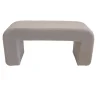 Hockers En Voetenbanken-Giga Meubel Halbankje Taupe Bouclé - 99x38x46cm - Sera