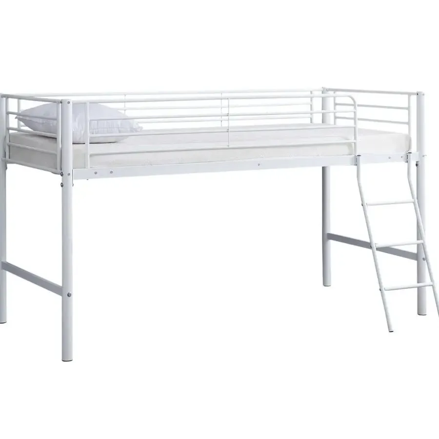 Emob Exclusive Halfhoogslaper Julie 90x200cm - metaal - mat wit