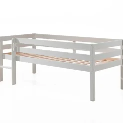 Kinderbedden-Vipack Halfhoogslaper Pip 90 x 200 dennenhout - wit