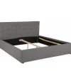 2-Persoons Bedden-Loft24 Hamar - Bed 180x200 cm in grijze stof