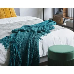 Plaids-Beliani HAMAT - Plaid - Groen - 150 x 200 cm - Polyester