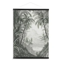 Art for the Home Hangende Poster Linnen - Jungle Landschap Schets