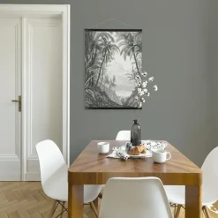 Art for the Home Hangende Poster Linnen - Jungle Landschap Schets