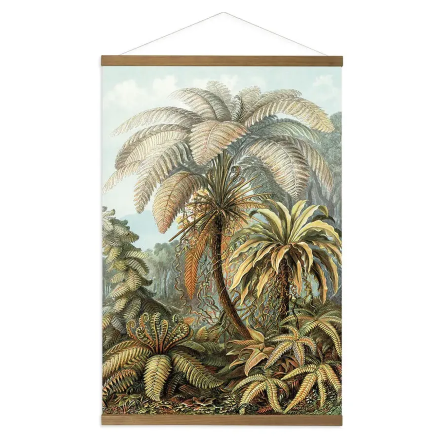 Art for the Home Hangende Poster Linnen Jungle Filicinae 100x70cm