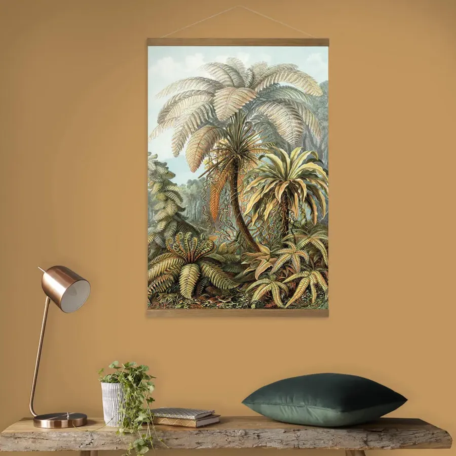 Art for the Home Hangende Poster Linnen Jungle Filicinae 100x70cm