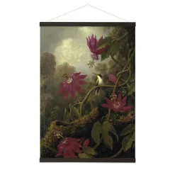 Posters-Art for the Home Hangende Poster Linnen Schemerige Schoonheid Jungle Kolibrie 100x70cm