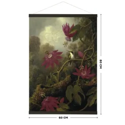 Posters-Art for the Home Hangende Poster Linnen Schemerige Schoonheid Jungle Kolibrie 100x70cm