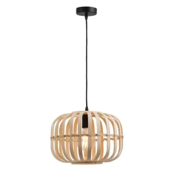 Hanglampen-Leen Bakker Hanglamp Asher E27 - naturelkleur - 150xØ33 cm