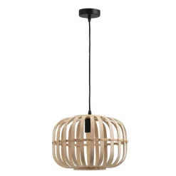 Hanglampen-Leen Bakker Hanglamp Asher E27 - naturelkleur - 150xØ33 cm