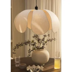 Hanglampen-Leen Bakker Hanglamp Belle - off-white - 120xØ68 cm