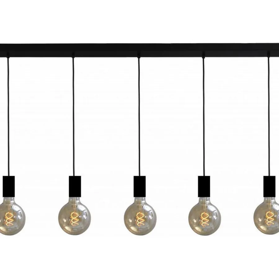 Urban Interiors Hanglamp Bulby 5-lichts Zwart
