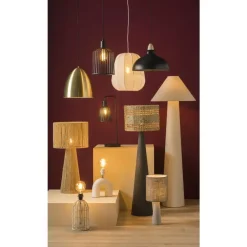 Hanglampen-Leen Bakker Hanglamp Canyon - antraciet - Ø35,5 x 80 cm