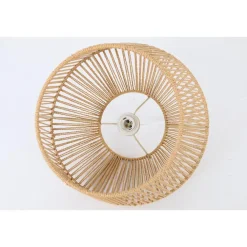 Hanglampen-Light & Living Hanglamp Caspian - Bruin/Wit- Ø40cm