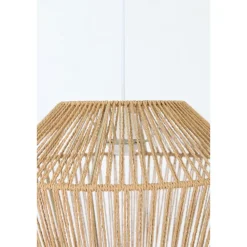 Hanglampen-Light & Living Hanglamp Caspian - Bruin/Wit- Ø40cm