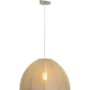 Hanglampen-Leen Bakker Hanglamp Cilou groen E27 - 120xØ40 cm