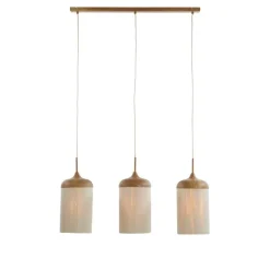 Light & Living Hanglamp Dania - Naturel/Crème - 90x22x32cm - 3L