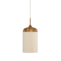 Hanglampen-Light & Living Hanglamp Dania - Naturel/Crème - Ø16cm