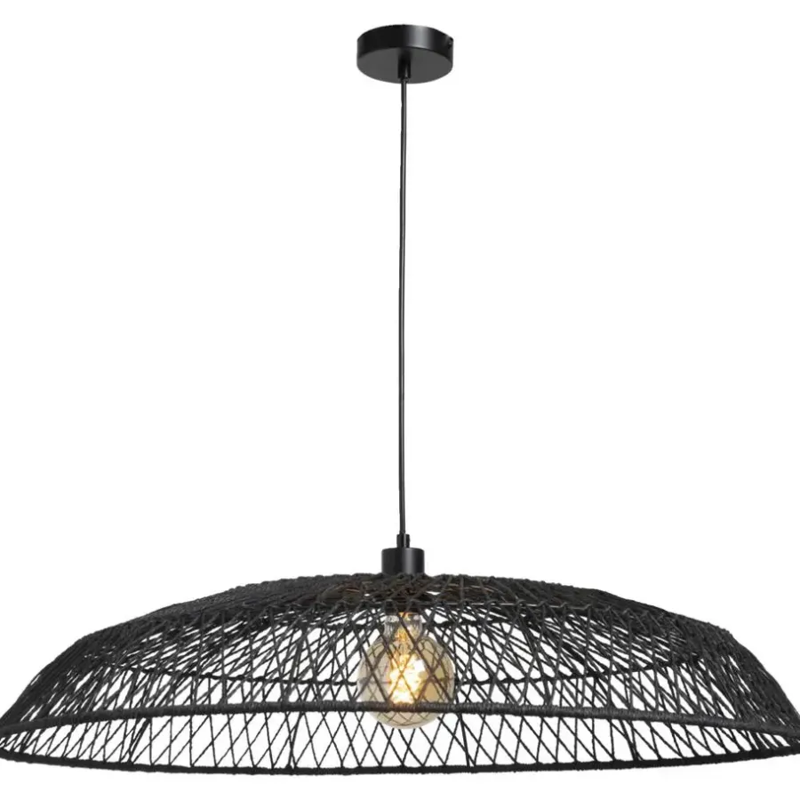 Leen Bakker Hanglamp Estee - zwart - 120xØ80 cm