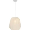 Hanglampen-Leen Bakker Hanglamp Fenne - wit metaal - E27 - 150xØ35 cm