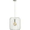 Hanglampen-Leen Bakker Hanglamp Jade - lichtgrijs - 120x36xØ31 cm